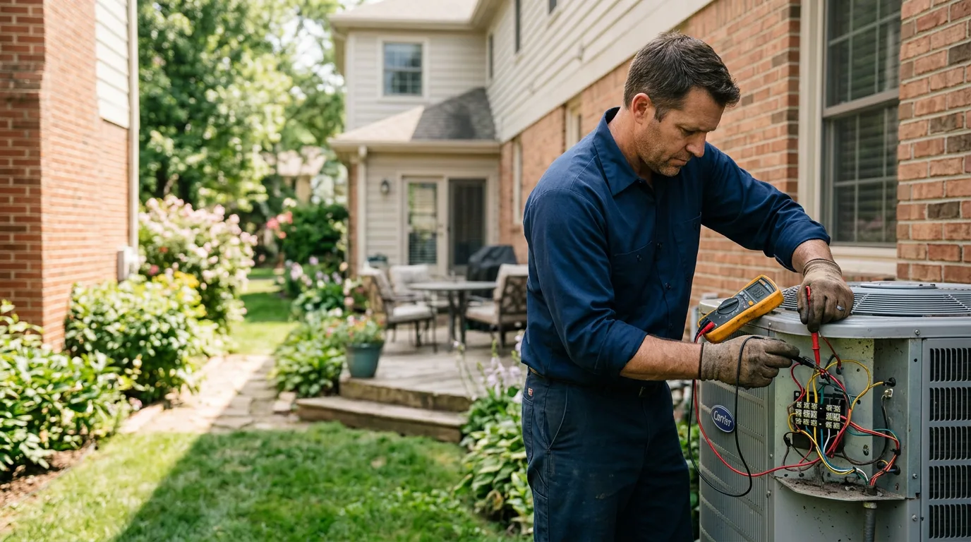 HVAC technician working near Kinnear, WY